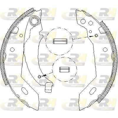 ZSX409500 ROADHOUSE Rear Axle, Ø: 180 x 32 mm, with lever Width: 32mm Brake Shoes 4095.00 buy