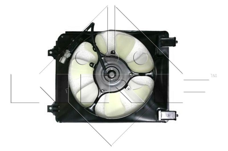 47271 NRF Cooling fan HONDA D1: 290 mm, 12V, 70W, with radiator fan shroud