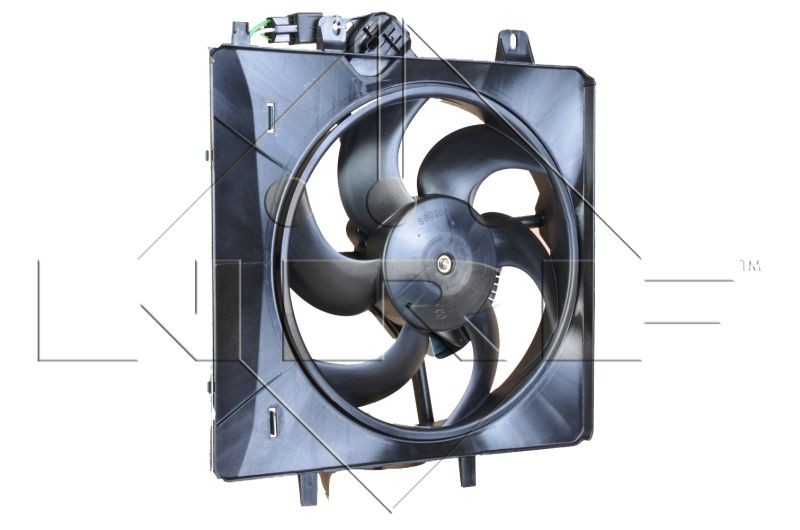 NRF 47335 Fan, radiator D1: 340 mm, 12V, 320W, with radiator fan shroud