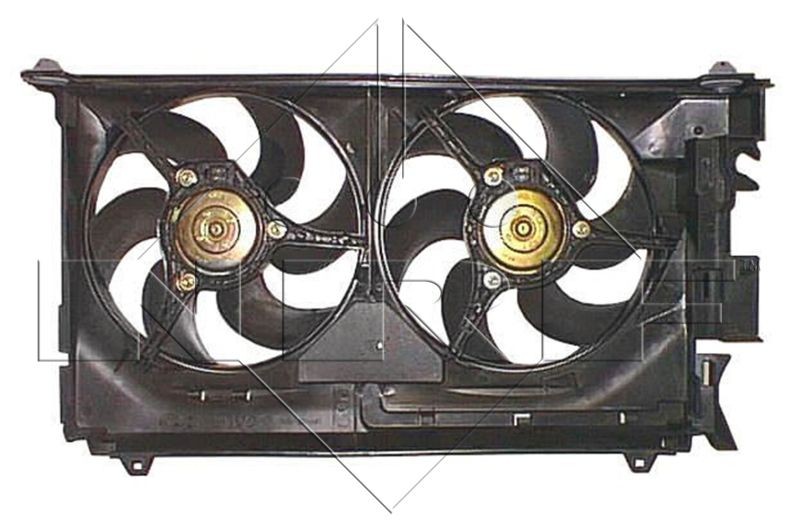 NRF 47346 Fan, radiator D1: 320 mm, 12V, 200/200W, with radiator fan shroud