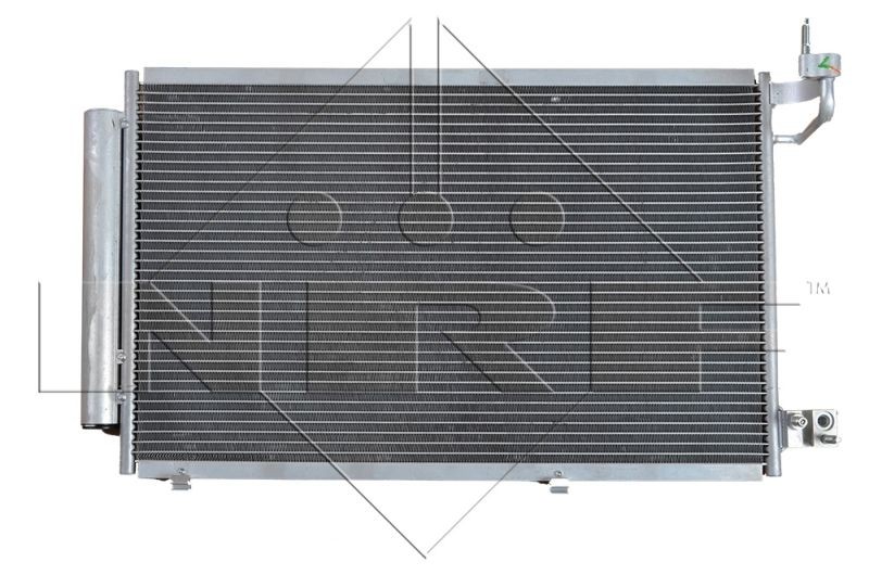 NRF Quality Grade: Easy Fit 35903 Air conditioning condenser with dryer, with seal ring, EASY FIT, 11,8mm, 8,6mm, Aluminium, 558mm