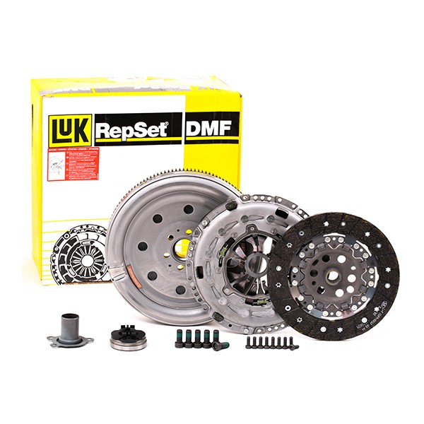 LuK BR 0241 600 0016 00 Clutch kit without pilot bearing, with clutch release bearing, with flywheel, with screw set, Requires special tools for mounting, Dual-mass flywheel with friction control plate, with automatic adjustment