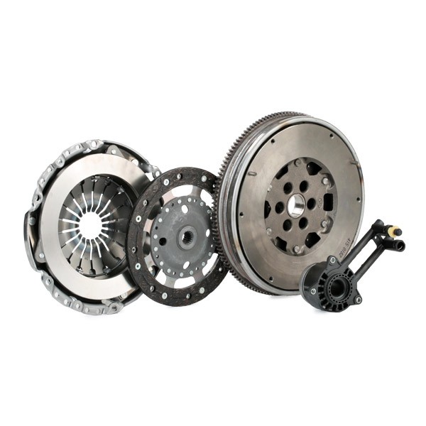 LuK 600003100 Clutch replacement kit with central slave cylinder, without pilot bearing, with flywheel, with screw set, Dual-mass flywheel with friction control plate