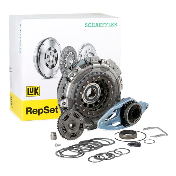 602 0002 00 LuK Clutch set SKODA with clutch release bearing, with release fork, Requires special tools for mounting