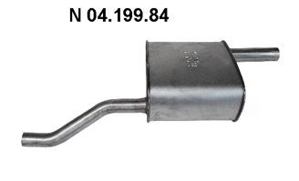 Great value for money - EBERSPÄCHER Rear silencer 04.199.84