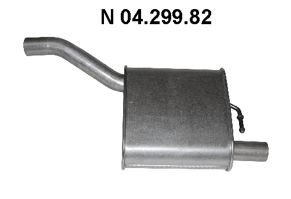 Great value for money - EBERSPÄCHER Rear silencer 04.299.82