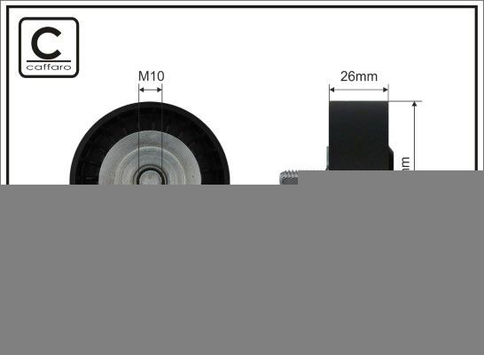 CAFFARO Ø: 70mm Deflection / Guide Pulley, v-ribbed belt 422-137 buy