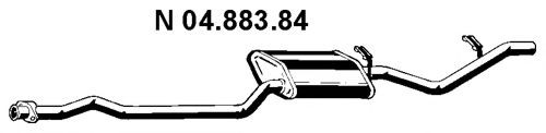 Great value for money - EBERSPÄCHER Rear silencer 04.883.84