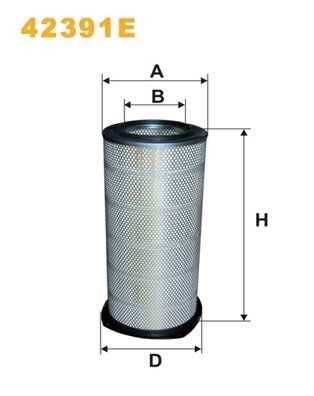 WIX FILTERS 42391E Air filter 10 809 180