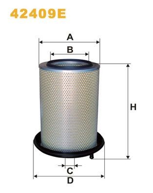 WIX FILTERS 42409E Air filter 965729