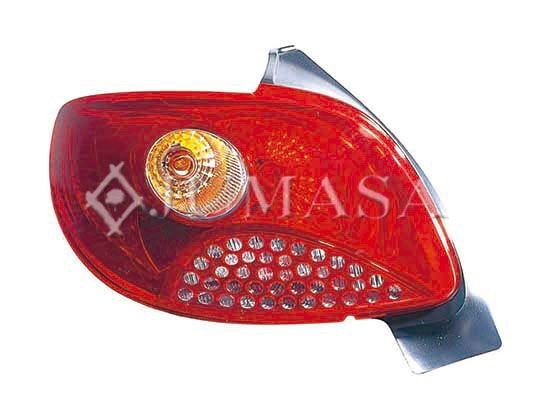 42433537 JUMASA Tail lights PEUGEOT Left, P21W, PY21W, Orange, Orange, without bulb holder