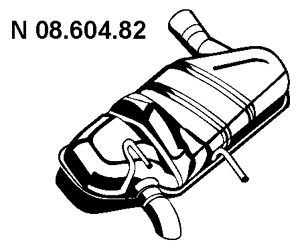 EBERSPÄCHER 08.604.82 Exhaust mounting kit 58.52.274