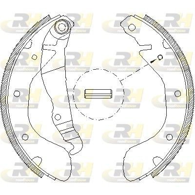 ZSX430700 ROADHOUSE Rear Axle, Ø: 200 x 29 mm, with lever Width: 29mm Brake Shoes 4307.00 buy