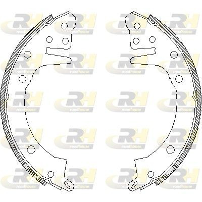ZSX432600 ROADHOUSE Rear Axle, Ø: 228 x 42 mm, without lever Width: 42mm Brake Shoes 4326.00 buy