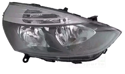 VAN WEZEL 4373964 Headlight Right, H7/H1, Crystal clear, for right-hand traffic, with motor for headlamp levelling, PX26d