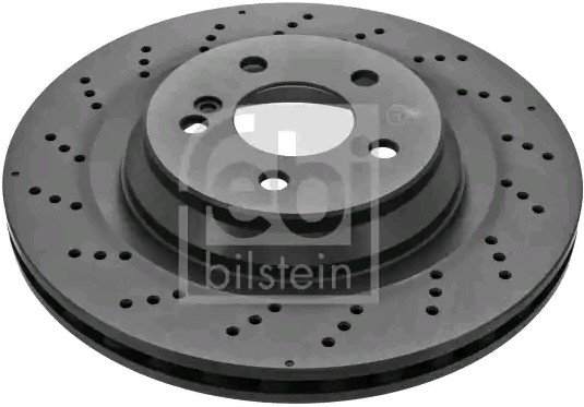 FEBI BILSTEIN 43876 Brake disc Rear Axle, 330x26mm, 5x112, perforated/vented, Coated, High-carbon