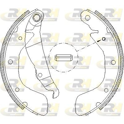 ZSX439800 ROADHOUSE Rear Axle, Ø: 200 x 45 mm, with lever Width: 45mm Brake Shoes 4398.00 buy