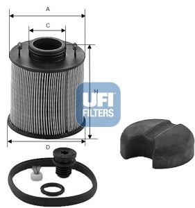 UFI 44.003.00 Harnstofffilter für DAF CF 65 LKW in Original Qualität