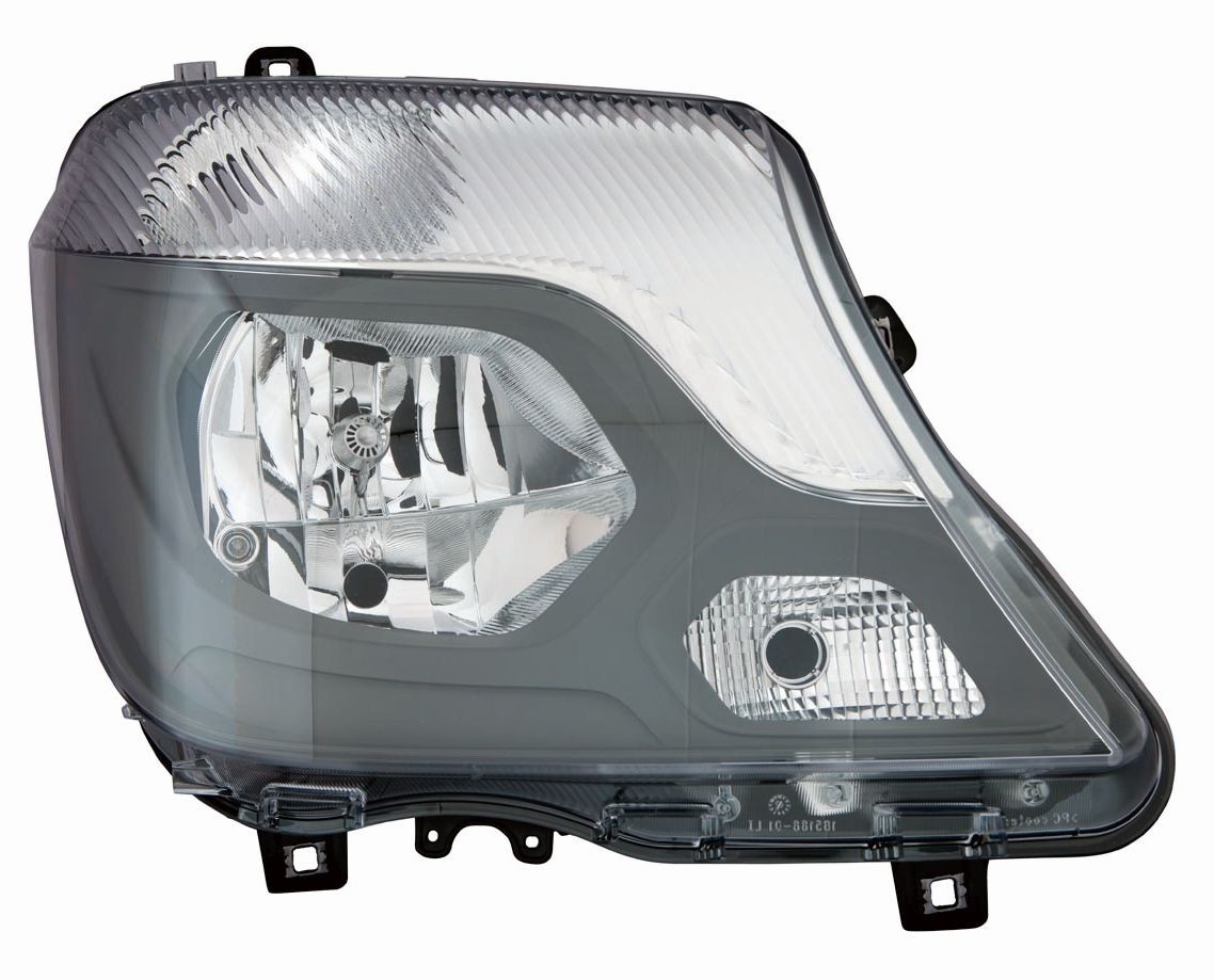 ABAKUS 440-11C1RMLDEM2 Headlight Right, H7/H7, for right-hand traffic, with motor for headlamp levelling, Housing with black interior, PX26d