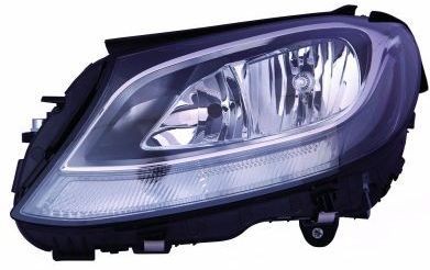 ABAKUS 440-11C6LMLDEM2 Headlight Left, LED, H7/H7, PWY24W, black, without bulb holder, without bulb, with motor for headlamp levelling, PX26d