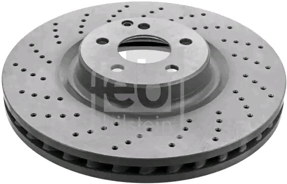 FEBI BILSTEIN 44030 Brake disc Front Axle, 360x36mm, 5x112, perforated/vented, Coated, High-carbon