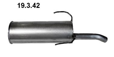 EBERSPÄCHER 19.3.42 Rear silencer 1726.17