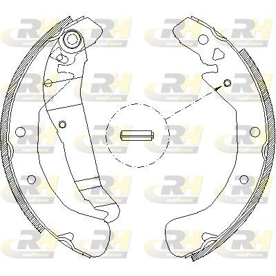 Opel COMBO Drum brakes set 9756174 ROADHOUSE 4422.00 online buy