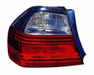ABAKUS 444-1930L-UE2 Rear light Left, PY21W, W16W, P21W, black, Smoke Grey, without bulb holder, without bulb