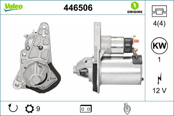 VALEO 446506 Starter DACIA Duster Off-Road 1.6 SCe 115 LPG 115 hp Petrol/Ethanol 2016 price