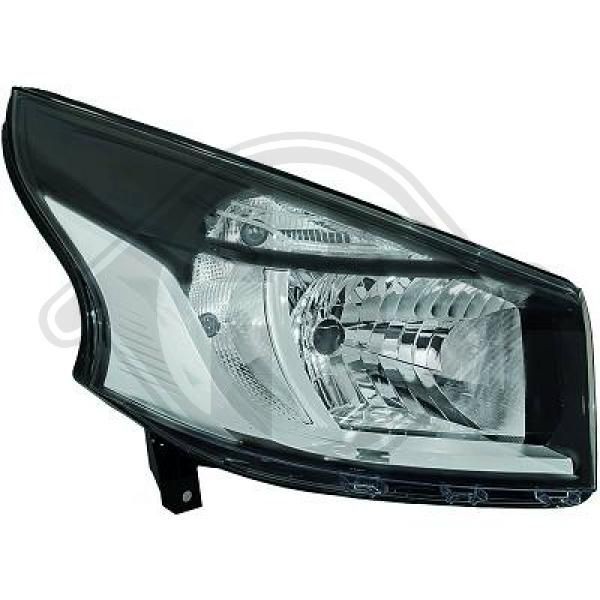 DIEDERICHS Right, H4, with daytime running light, without motor for headlamp levelling Vehicle Equipment: for vehicles with headlight levelling Front lights 4497980 buy