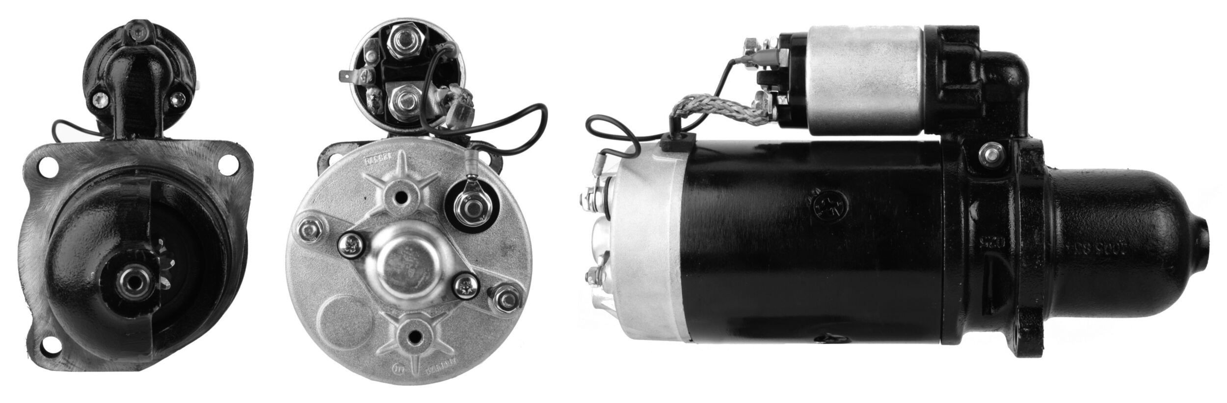ELSTOCK 45-1235 Starter motor 24V, 4kW, Number of Teeth: 9, Plug, M10, Ø 89 mm