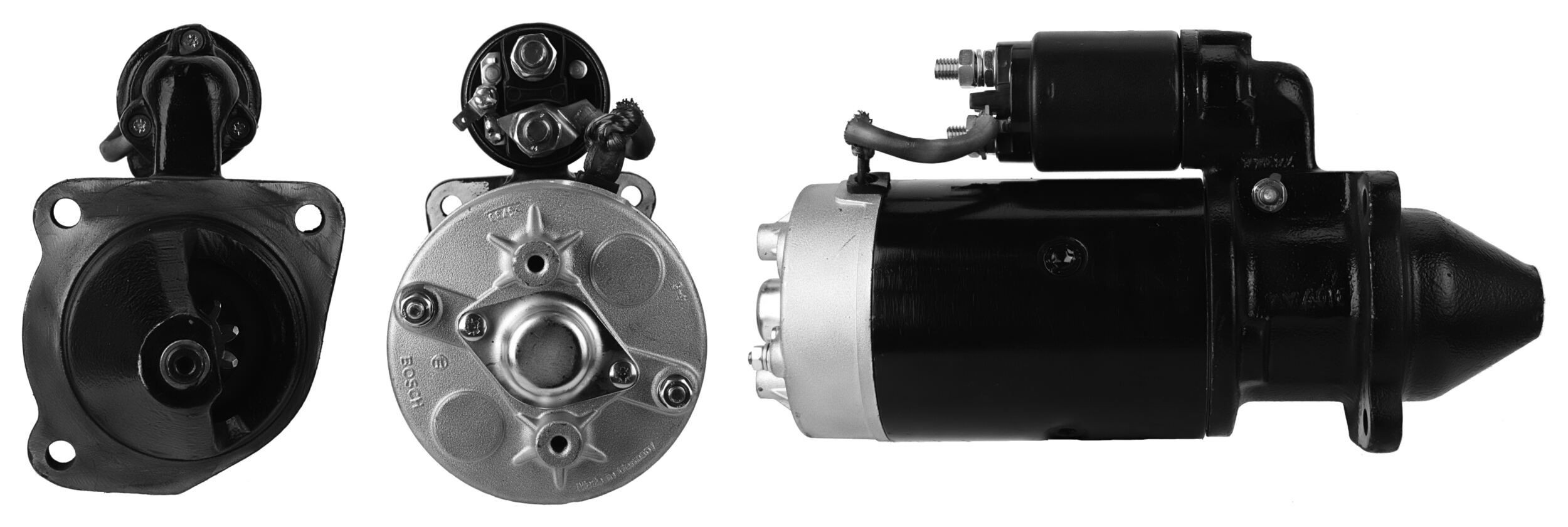 ELSTOCK 45-1320 Starter motor 24V, 4kW, Number of Teeth: 10, Plug, M10, Ø 89 mm