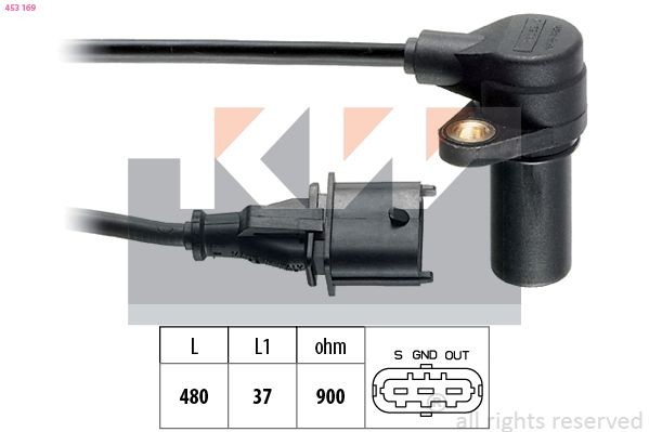 KW 453 169 Crankshaft sensor Made in Italy - OE Equivalent