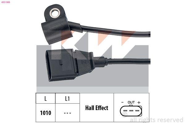 FACET 9.0565 KW Made in Italy - OE Equivalent Sensor, camshaft position 453 565 buy