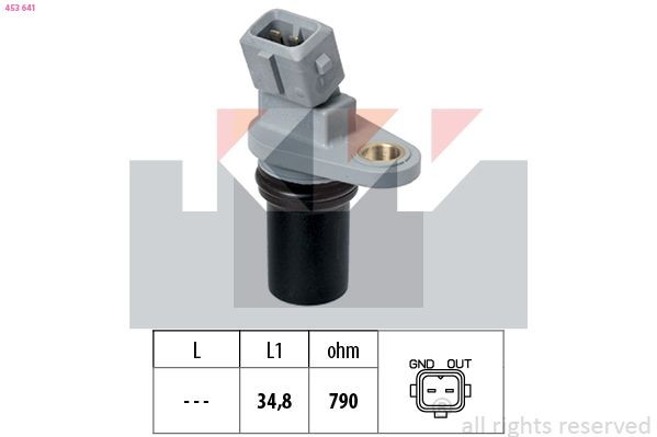 KW 453 641 Sensor, RPM Made in Italy - OE Equivalent