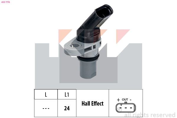 CKP sensor KW Made in Italy - OE Equivalent - 453 778