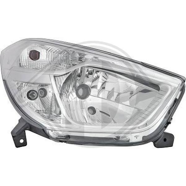 DIEDERICHS Right, H4 Vehicle Equipment: for vehicles with headlight levelling (mechanical) Front lights 4570080 buy