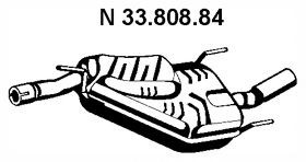 EBERSPÄCHER 33.808.84 Rear silencer SAAB experience and price