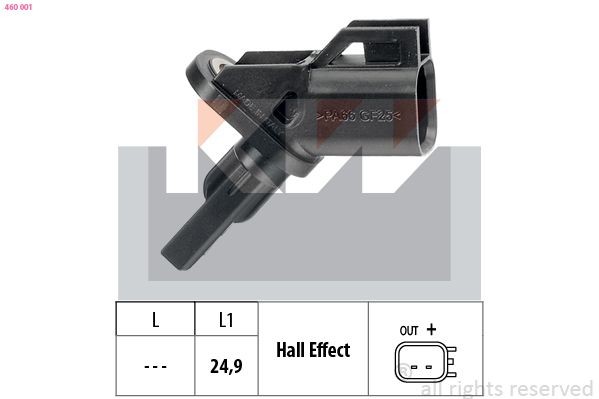 KW 460 001 ABS sensor Made in Italy - OE Equivalent