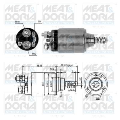 MEAT & DORIA 46186 Magnetschalter, Anlasser für DAF F 2000 LKW in Original Qualität