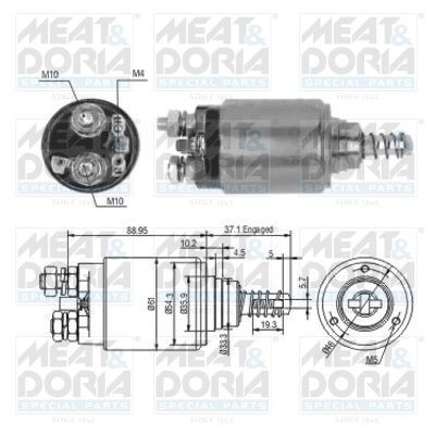 MEAT & DORIA 46191 Magnetschalter, Anlasser für IVECO MK LKW in Original Qualität