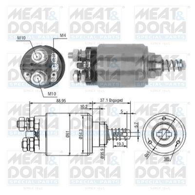 MEAT & DORIA 46192 Magnetschalter, Anlasser für IVECO MK LKW in Original Qualität