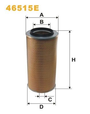 WIX FILTERS 46515E Air filter A001 094 46 04