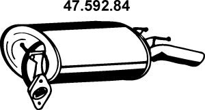 EBERSPÄCHER 47.592.84 Rear silencer TOYOTA experience and price