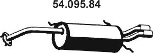 54.095.84 EBERSPÄCHER Exhaust muffler KIA Length: 1310mm