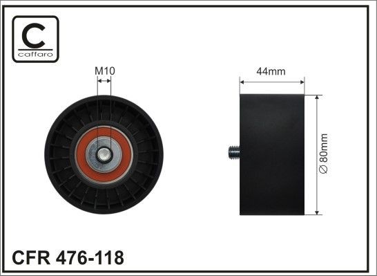 CAFFARO 476-118 Spannrolle, Keilrippenriemen für MERCEDES-BENZ ACTROS MP2 / MP3 LKW in Original Qualität