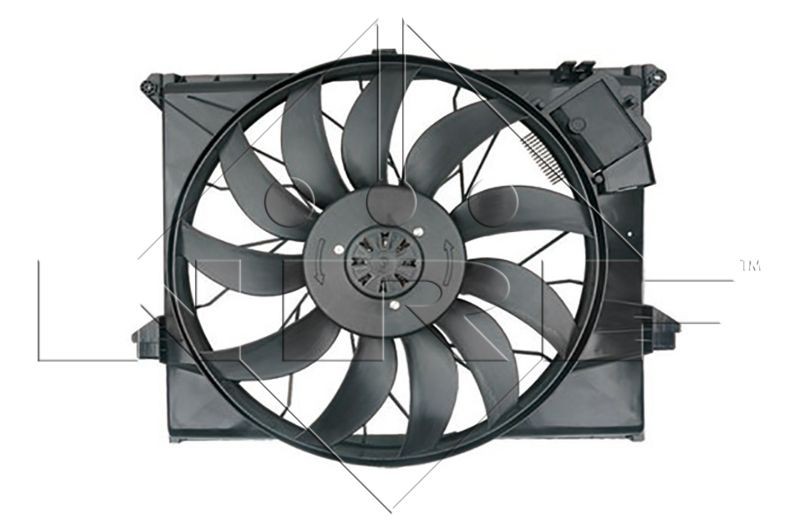 Original NRF Cooling fan assembly 47731 for MERCEDES-BENZ M-Class