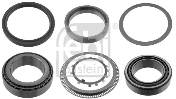 FEBI BILSTEIN Rear Axle Left, Rear Axle Right, with attachment material, 170 mm, Rolling Bearing Wheel hub bearing 47790 buy