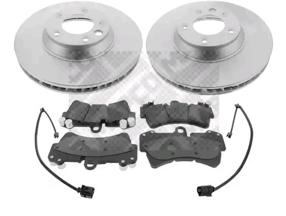 MAPCO Brake discs and pads set 47980HPS Volkswagen TOUAREG 2003