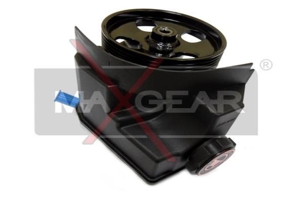 MAXGEAR 48-0040 Power steering pump Hydraulic, 90 bar, Number of grooves: 6, Belt Pulley Ø: 114 mm, with reservoir